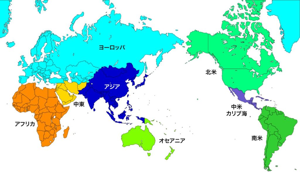 MAP 地域別